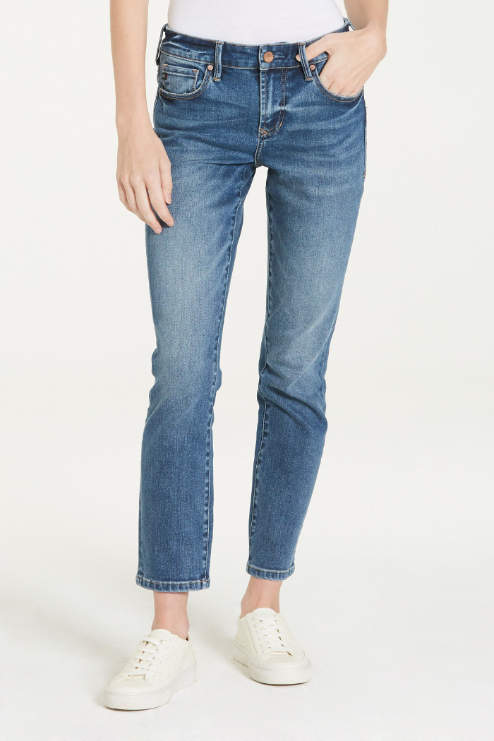 BLAIRE HIGH RISE ANKLE SLIM STRAIGHT JEANS SOUTH BAY