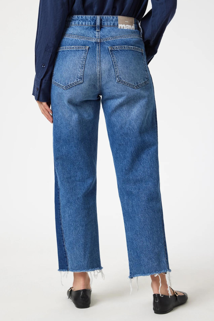 Mavi Savannah Mix Blue Straight Leg Jeans