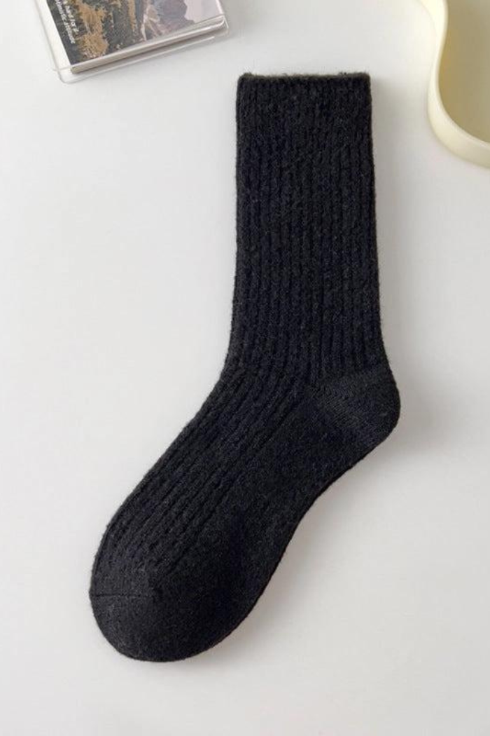 Rufia Warm Wool Blend Socks Black