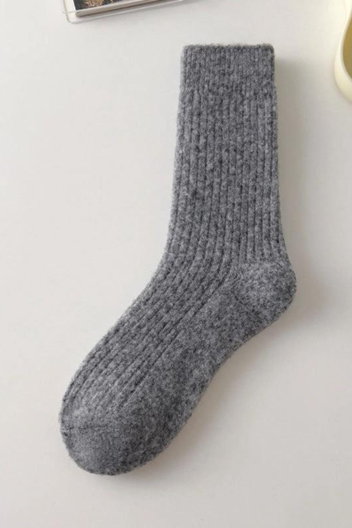 Rufia Warm Wool Blend Socks Grey