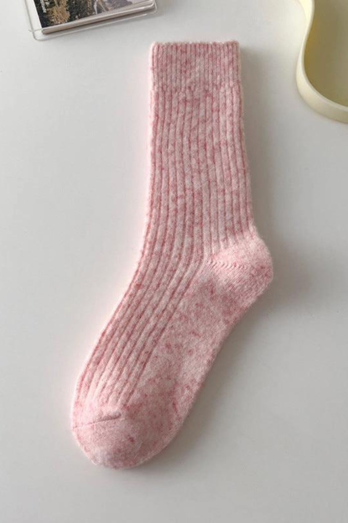 Rufia Warm Wool Blend Socks Pink