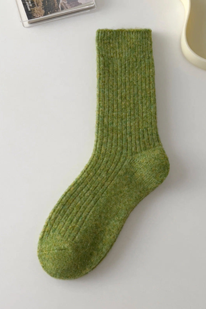 Rufia Warm Wool Blend Socks Grass