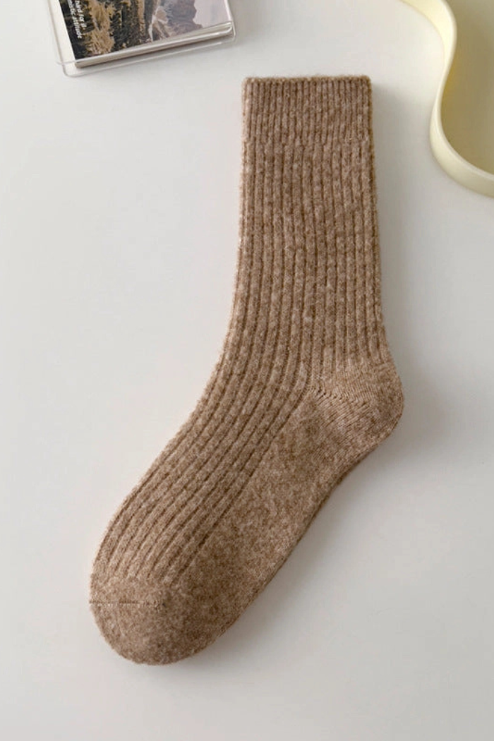 Rufia Warm Wool Blend Socks Khaki