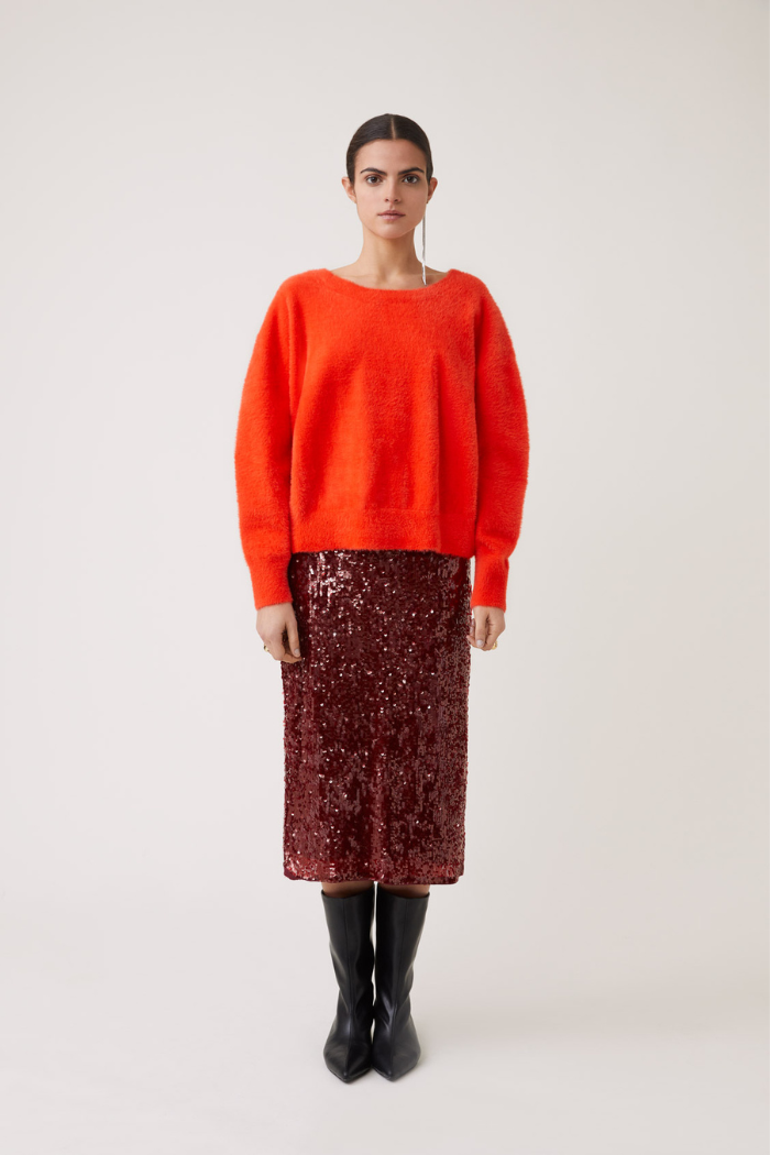 Suncoo Fer Sequin Skirt