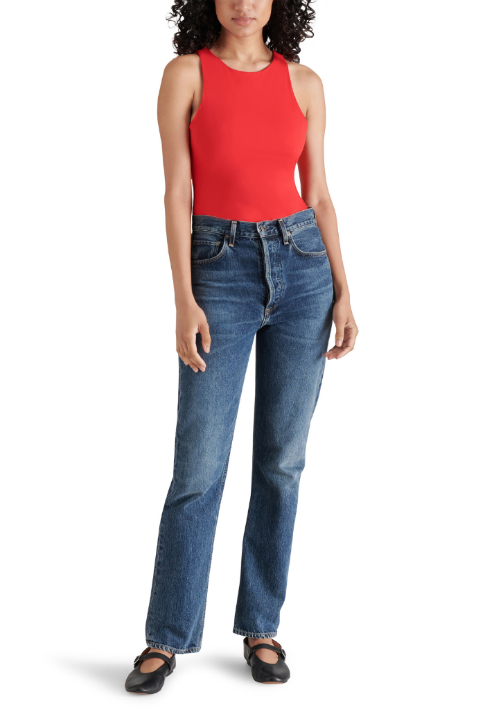 Steve Madden Nico Bodysuit Red