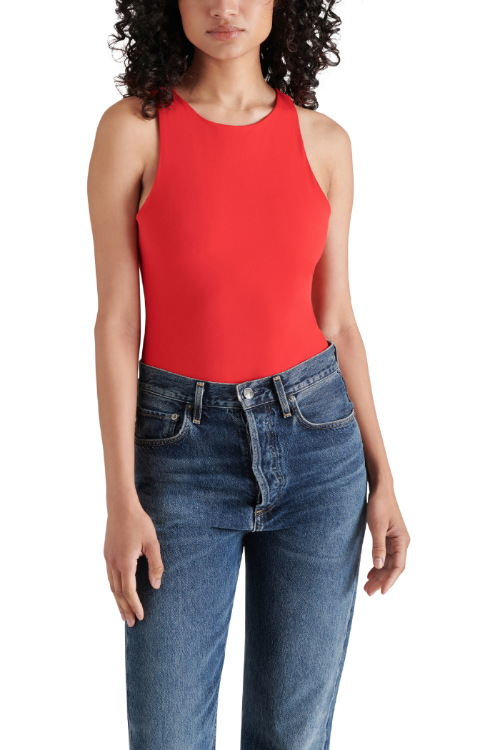 Steve Madden Nico Bodysuit Red