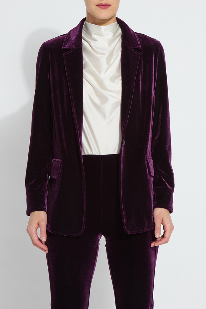 Mercer Stretch Velvet Blazer 24-3449-M7