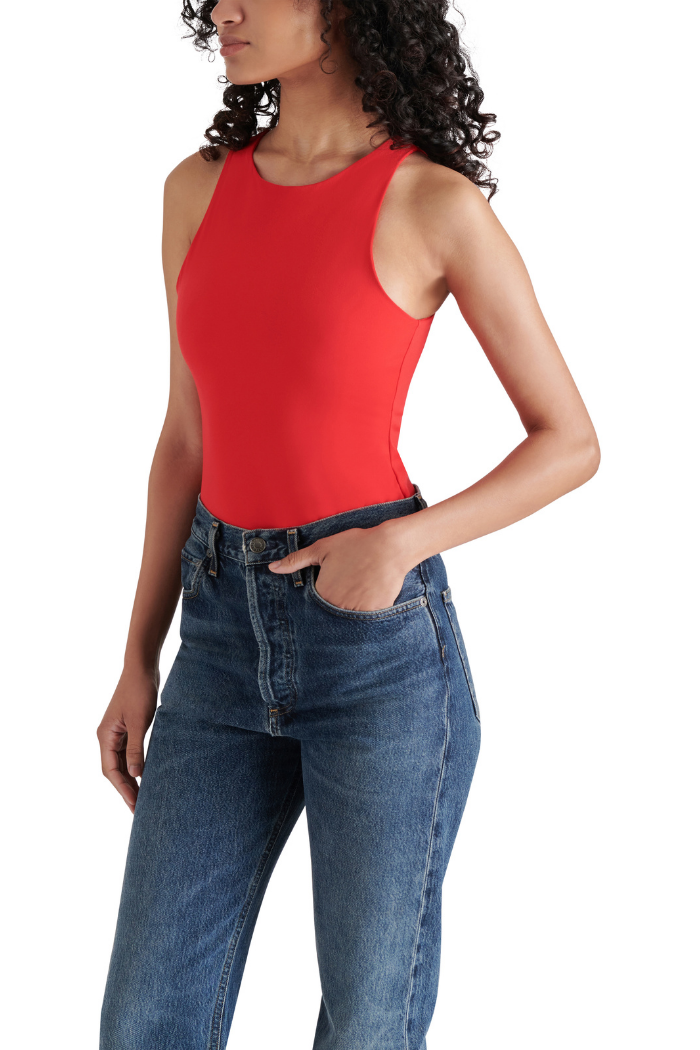 Steve Madden Nico Bodysuit Red