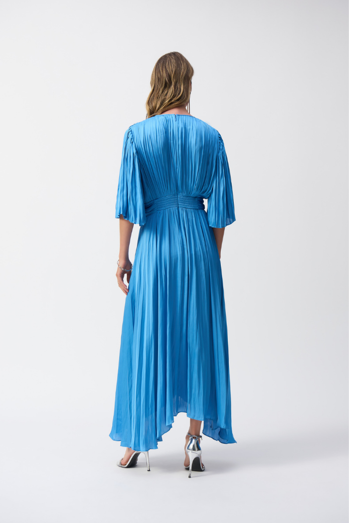 Pleated Satin Midi Dress Ribkoff 251903