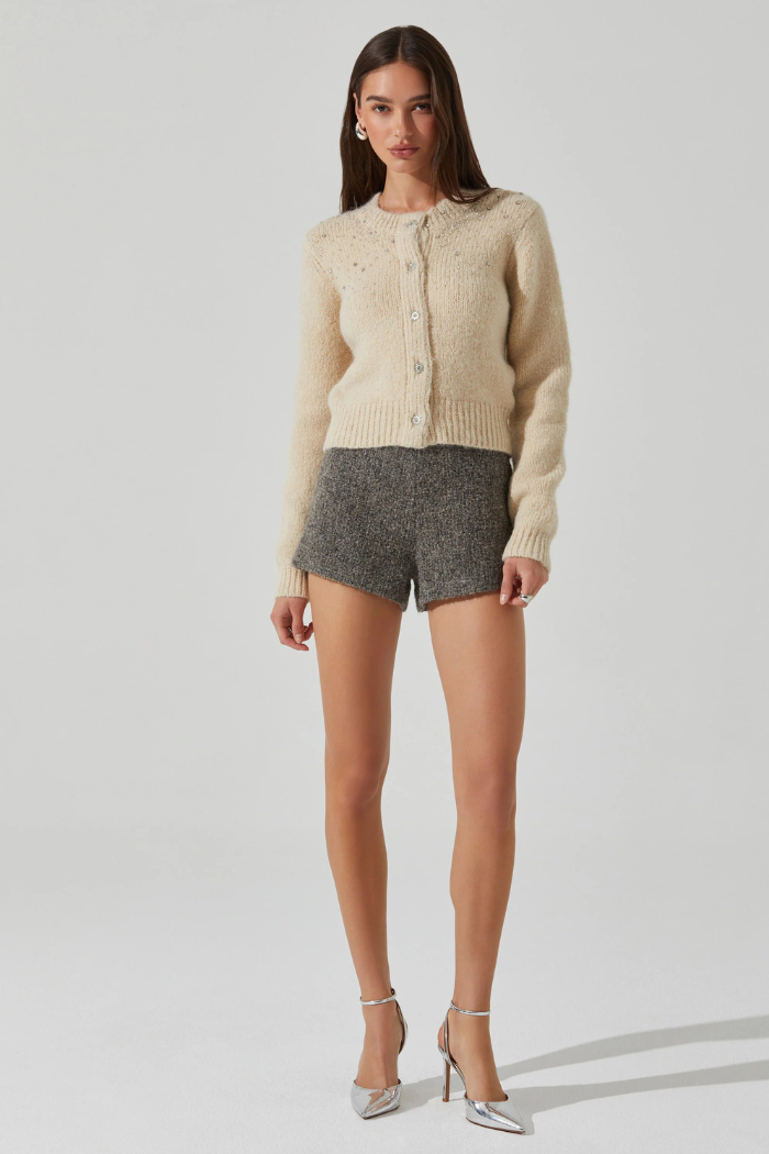 ASTR Sigourney Embellished Cardigan