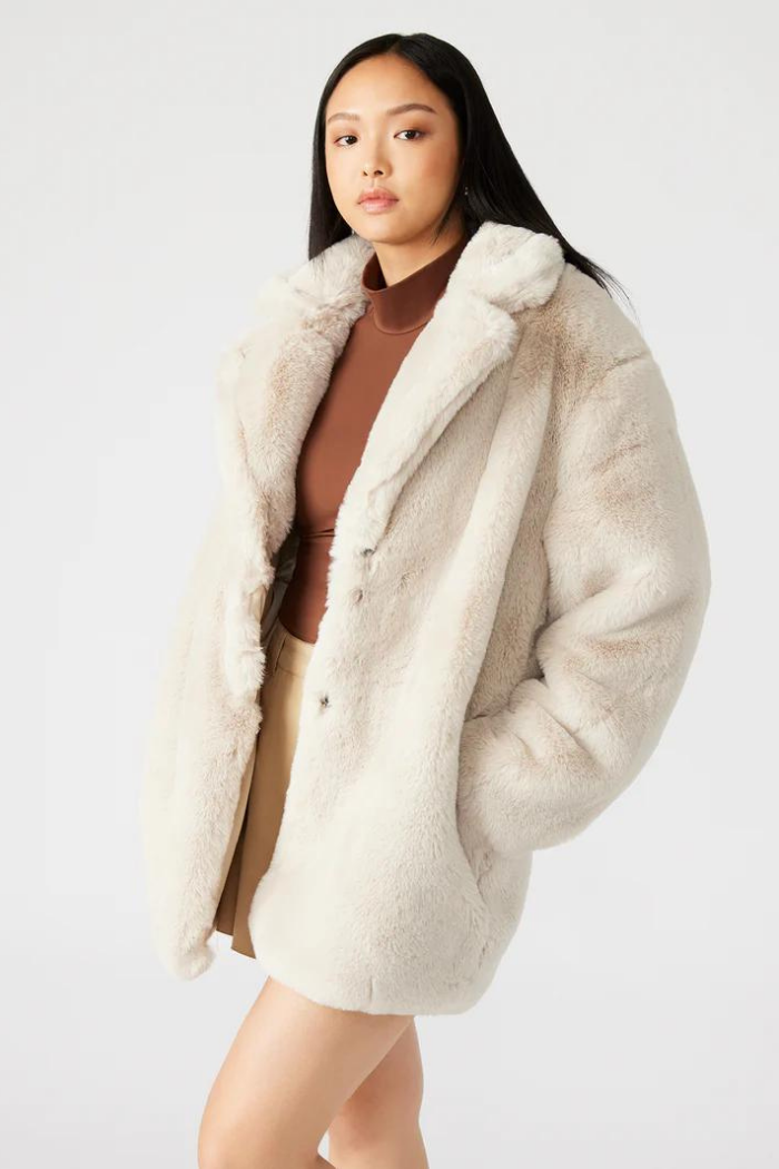 Steve Madden Snow Coat Beige