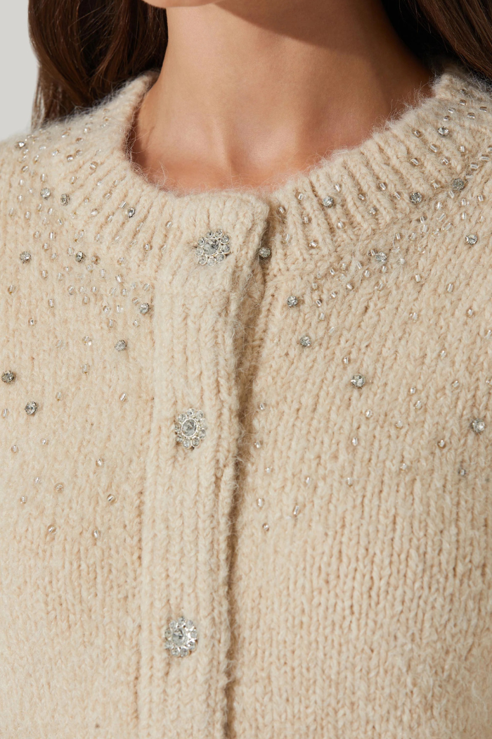 ASTR Sigourney Embellished Cardigan