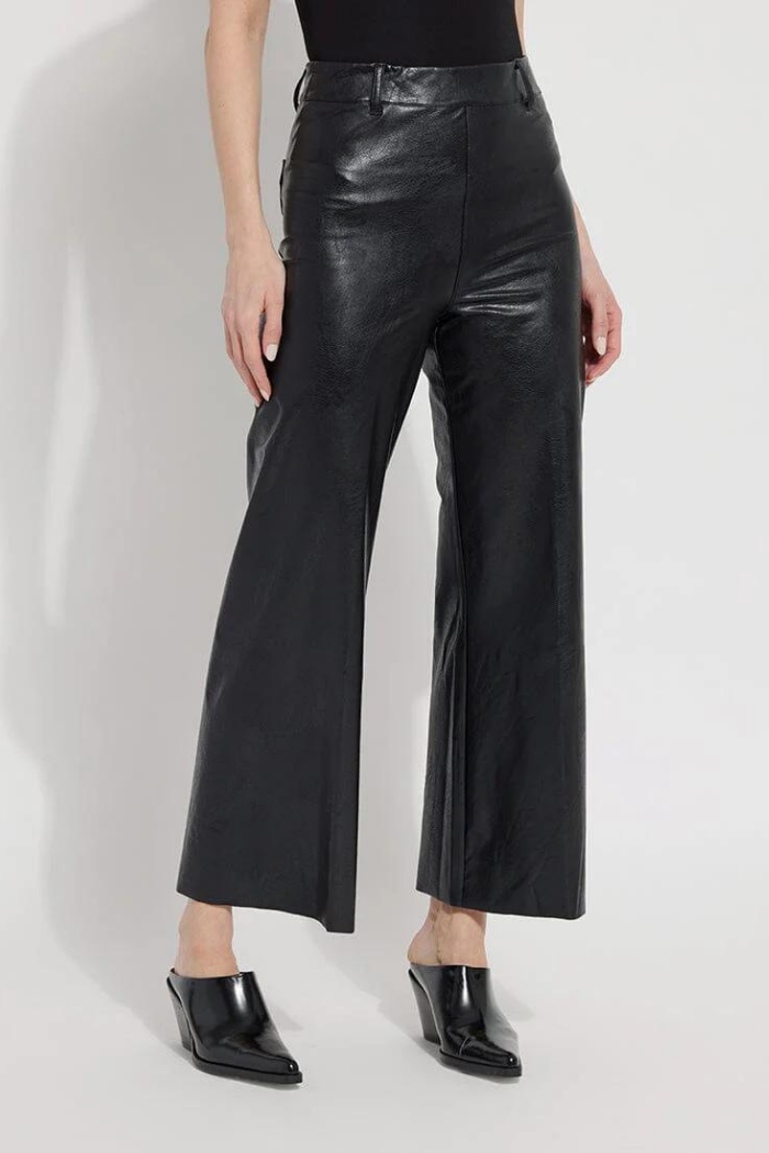 Lyssé Vegan Leather Wide Leg Pant