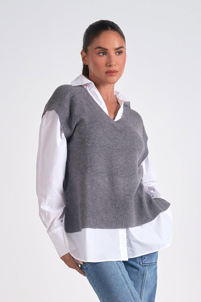 Elan SW10902 Sweater Vest/Shirt