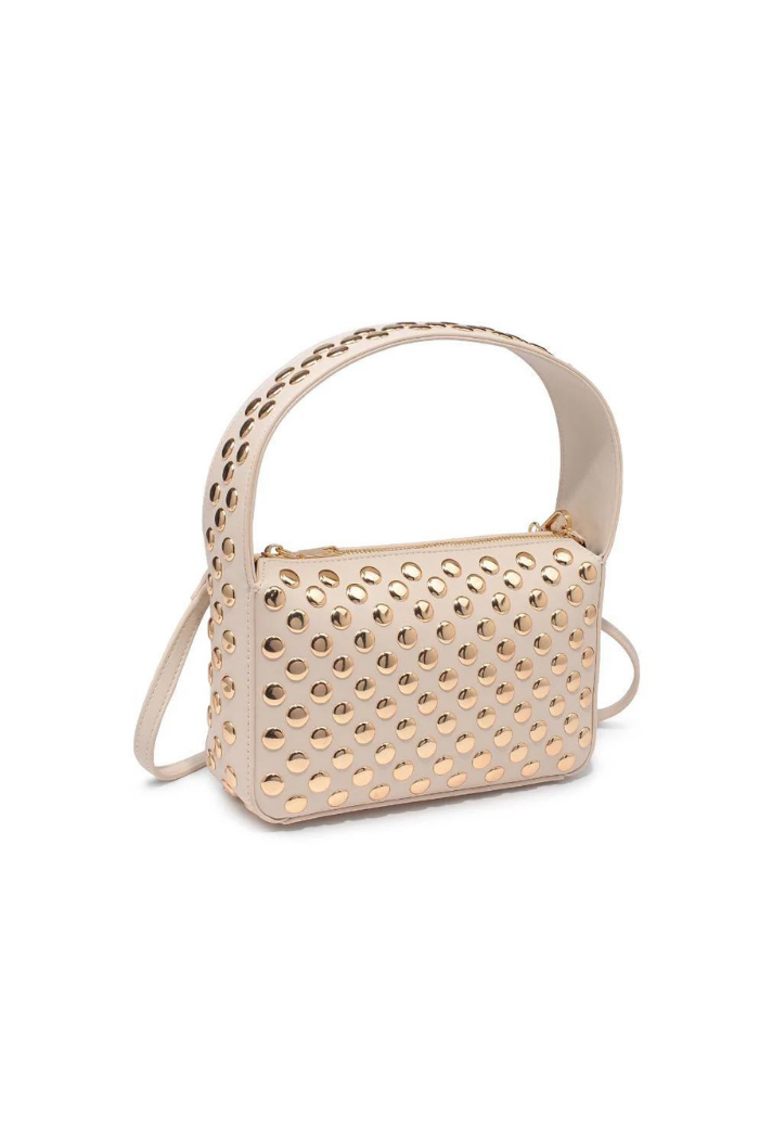 Moda Luxe Isabel Studded Crossbody - Oatmilk