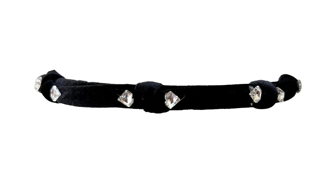 Jayden Velvet/ Crystal Headband