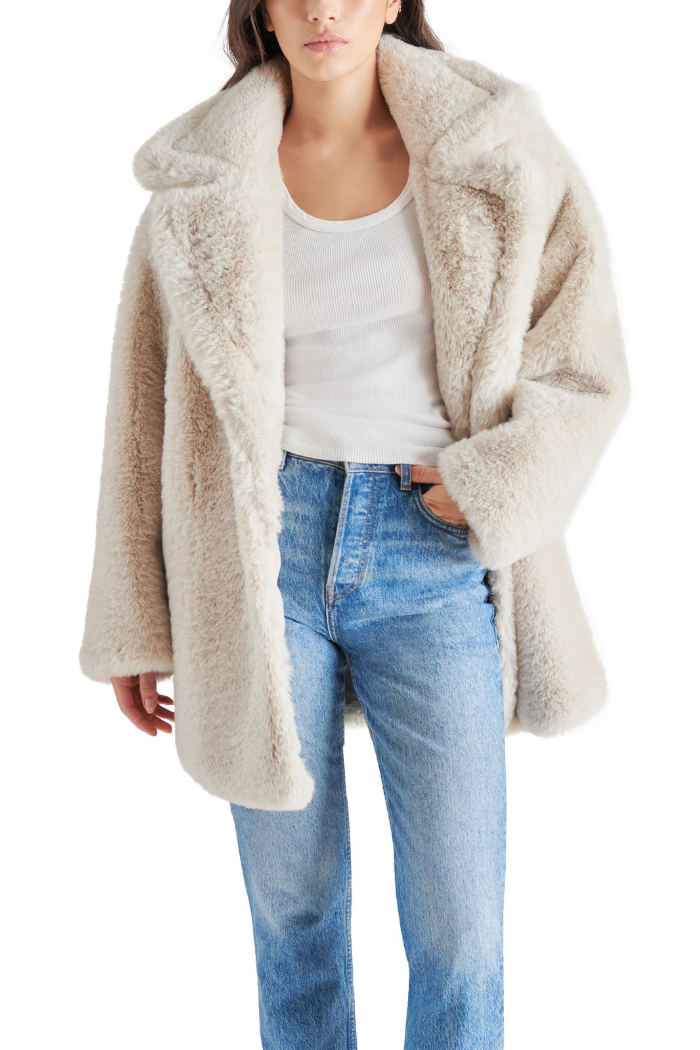 Steve Madden Snow Coat Beige