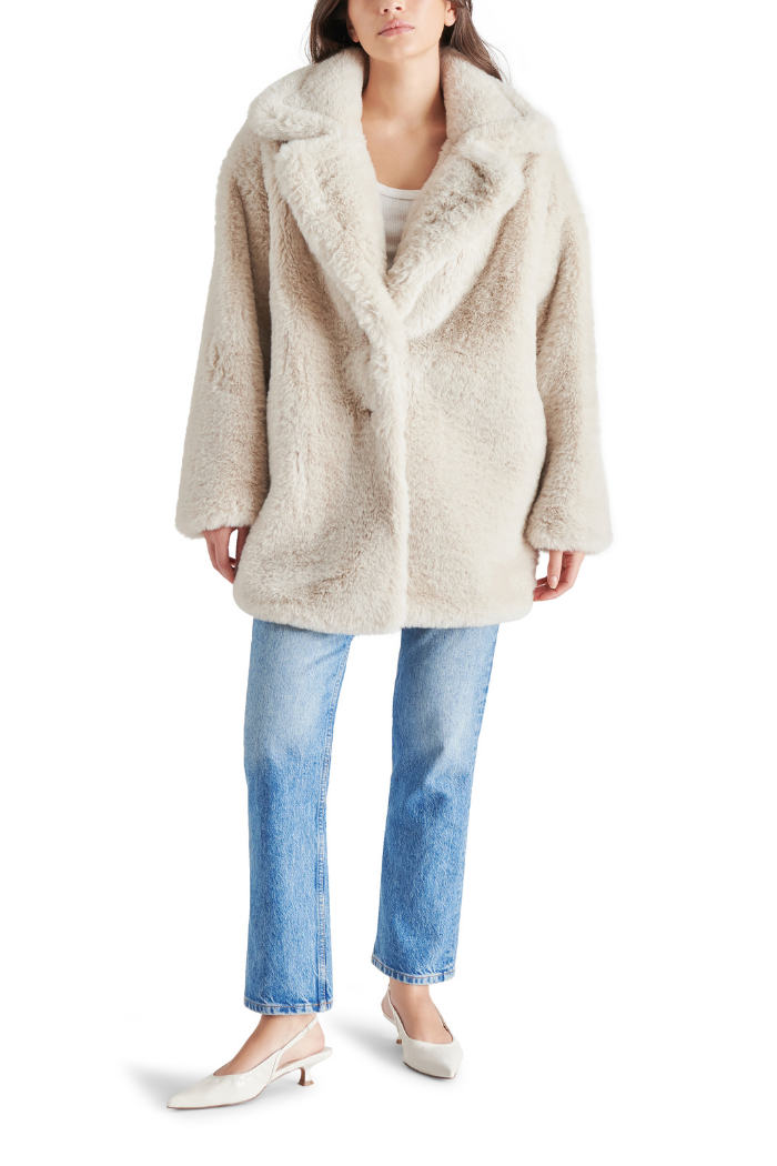 Steve Madden Snow Coat Beige