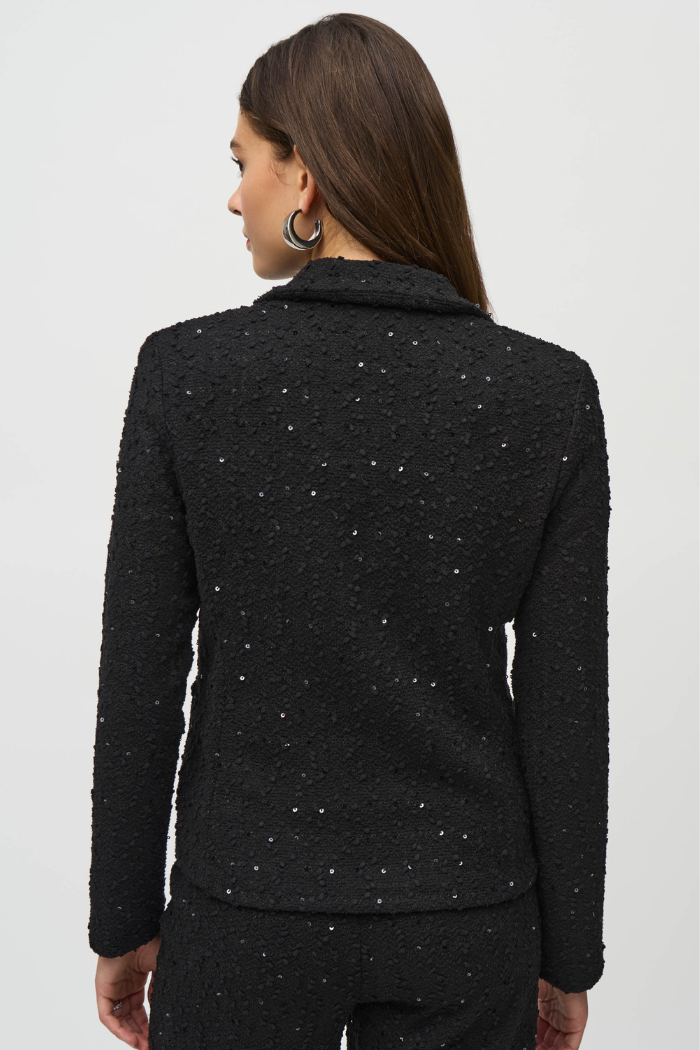 Ribkoff 244203 Sequin Bouclé Blazer with Chain Trim Detail