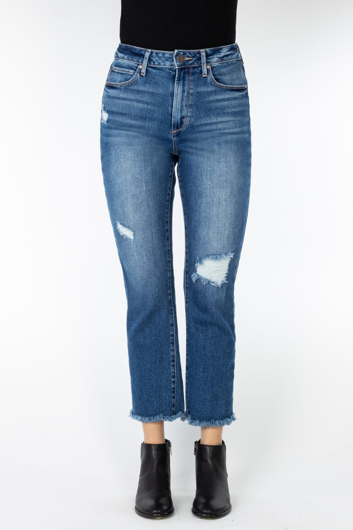 Cropped Straight Leg Denim