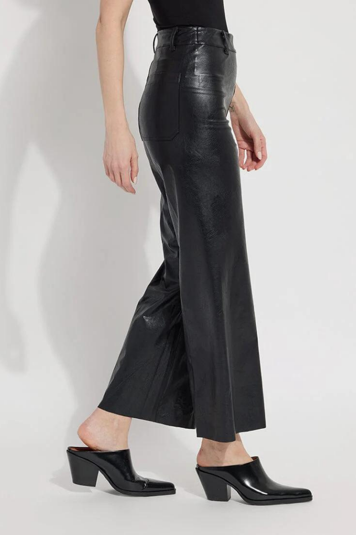 Lyssé Vegan Leather Wide Leg Pant