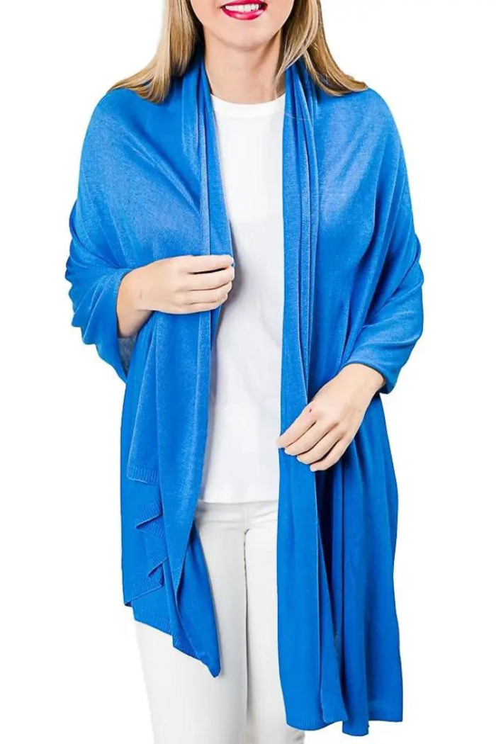 Azure Blue soft bamboo wrap