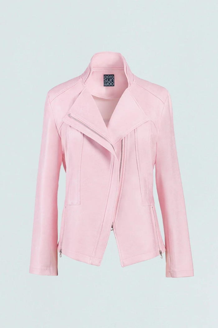 Clara Sunwoo JK161 Liquid Leather Signature Jacket - Pink