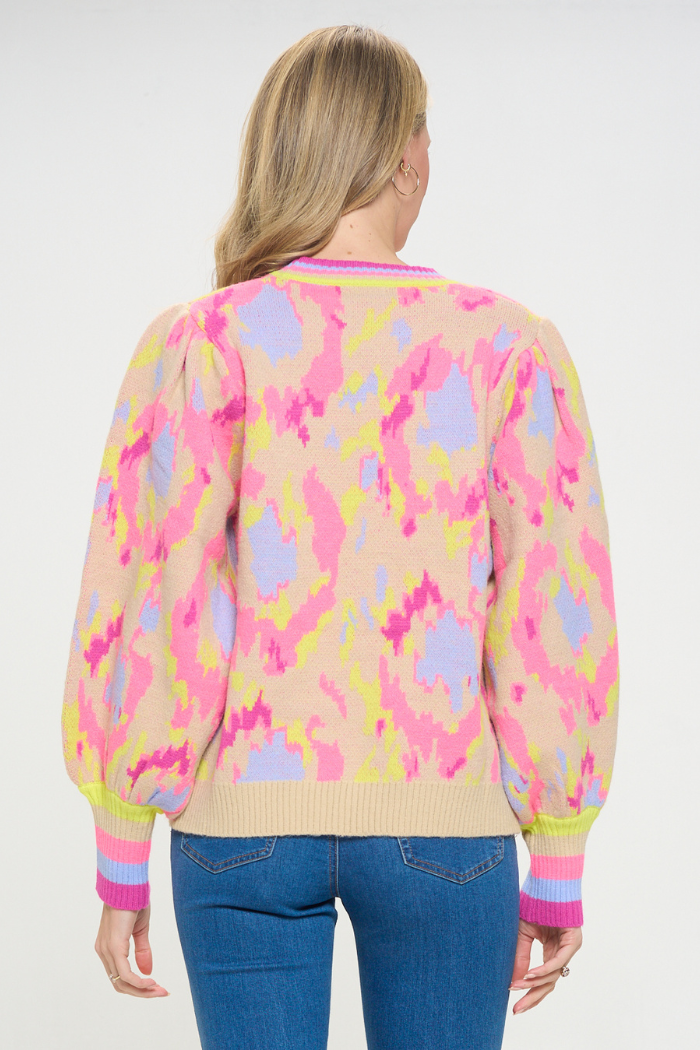 Neon Whimsy Sweater