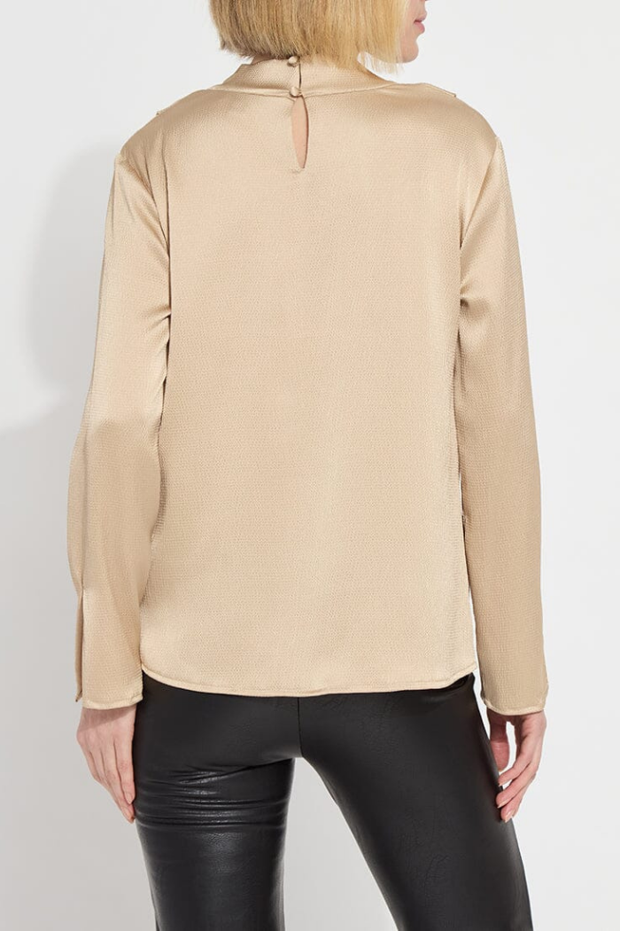 Lyssé High Cowl Neck Blouse