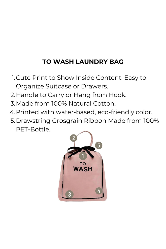 Bag-All Pink/Blush To Wash Laundry Bag