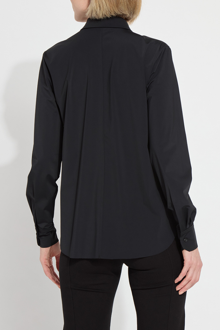 Lyssé Connie Micro Beaded Shirt - Black