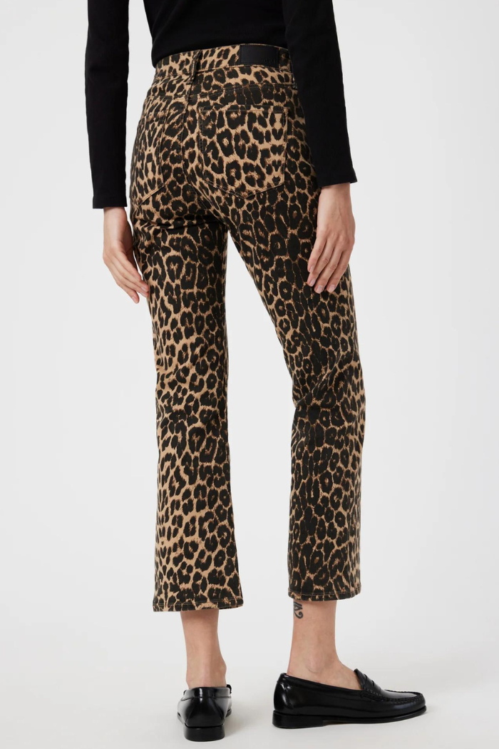 Mavi Anika Leopard Cropped Flare Jeans