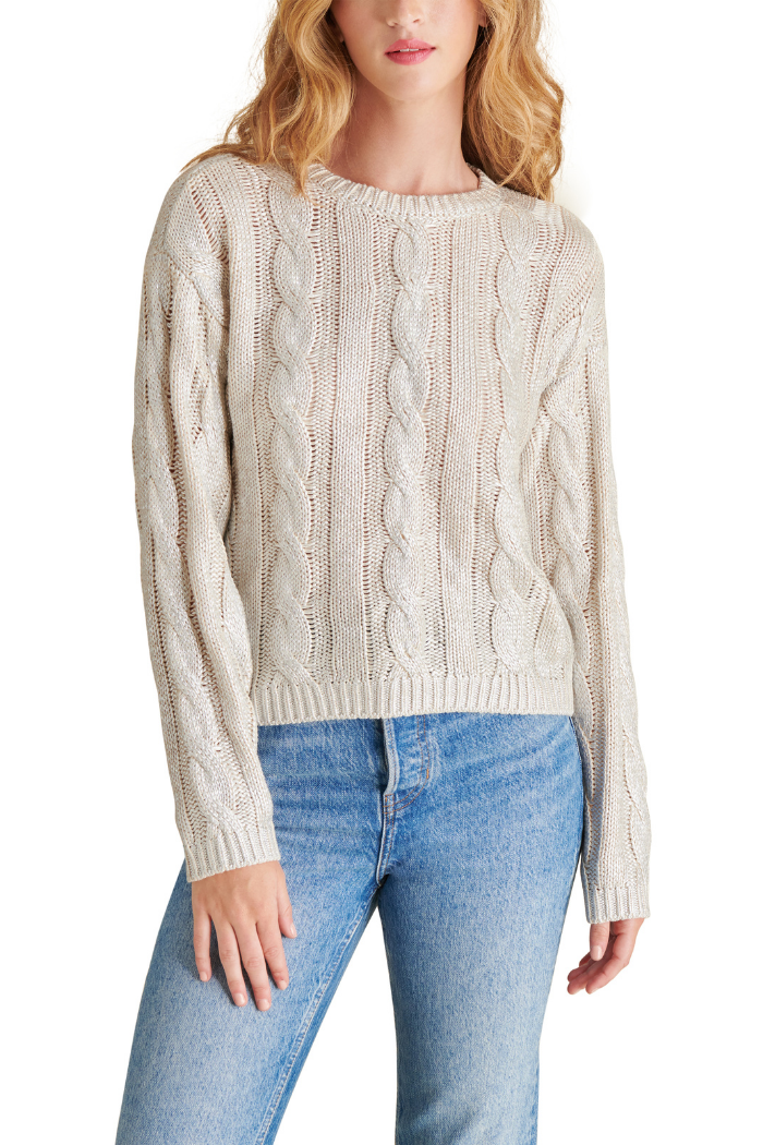 Steve Madden Renzo Sweater Antique Ivory