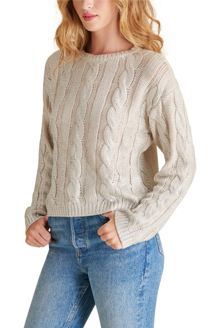 Steve Madden Renzo Sweater Antique Ivory