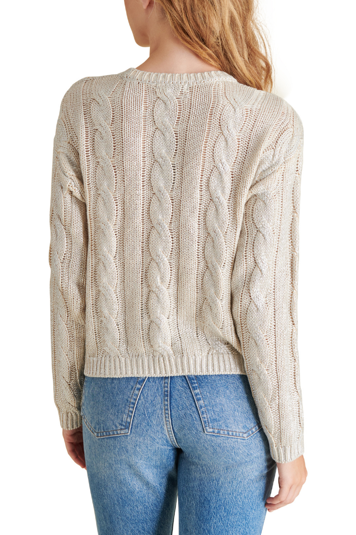 Steve Madden Renzo Sweater Antique Ivory