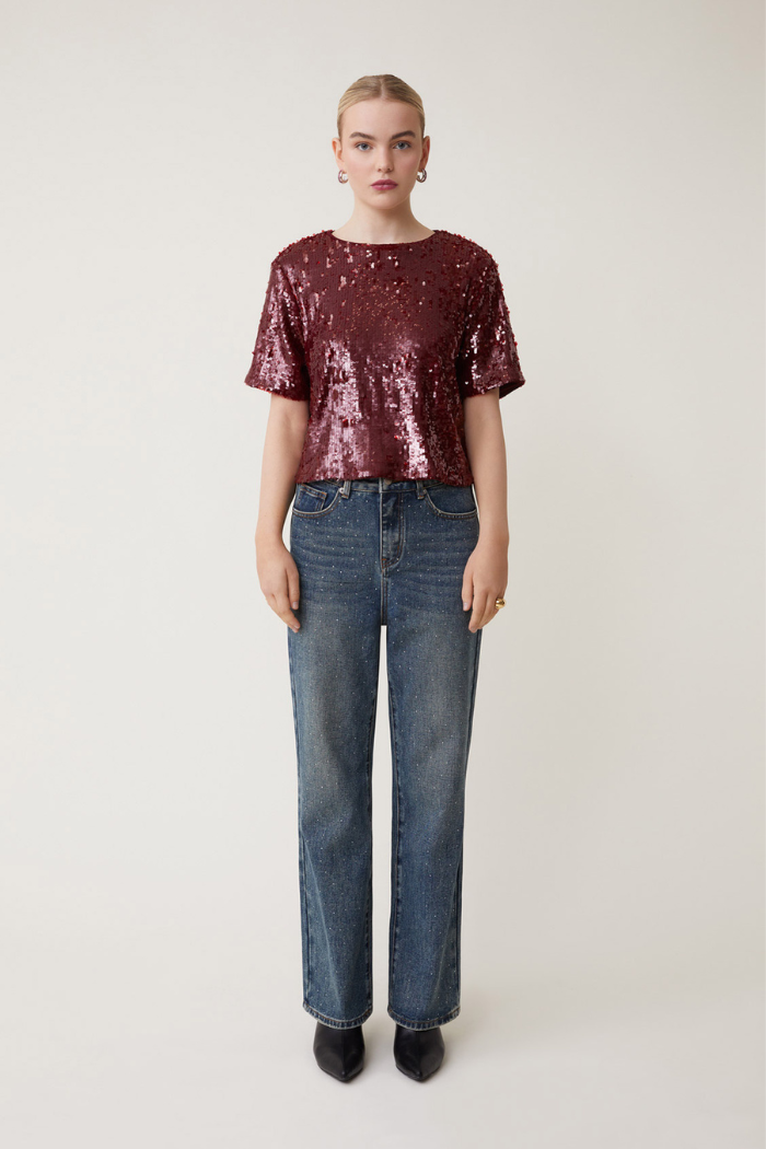 Suncoo Louise Sequin Tee