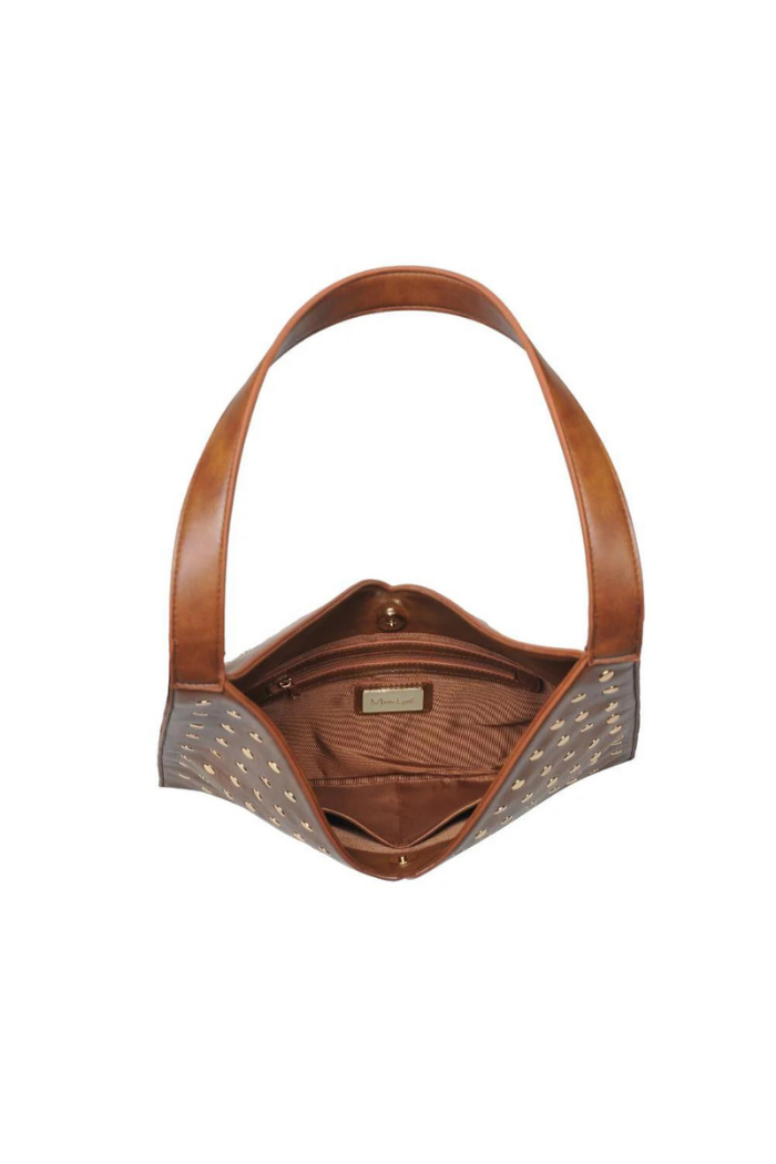 Moda Luxe Tori Studded Hobo - Chocolate