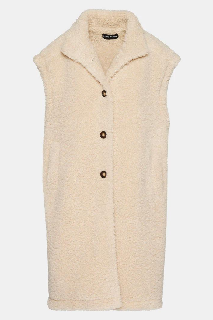 Steve Madden Benit Vest Natural