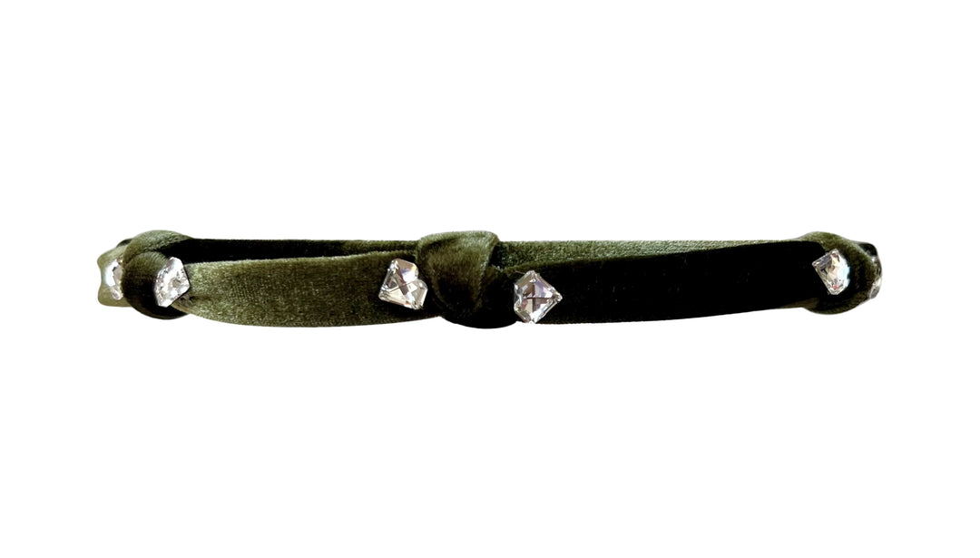 Jayden Velvet/ Crystal Headband