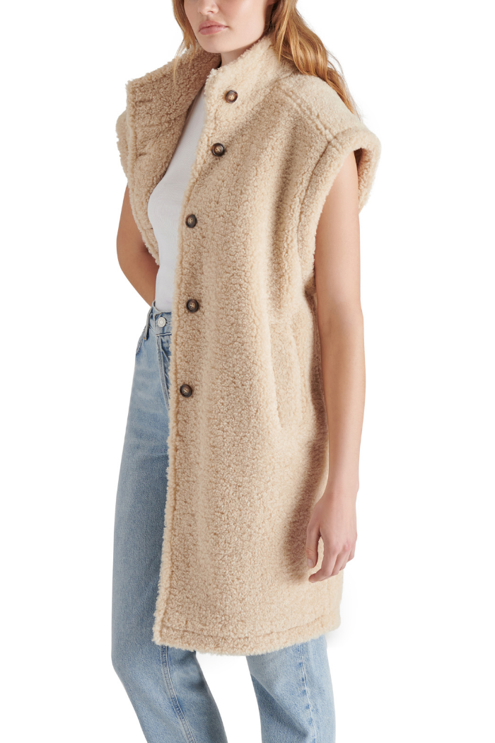 Steve Madden Benit Vest Natural