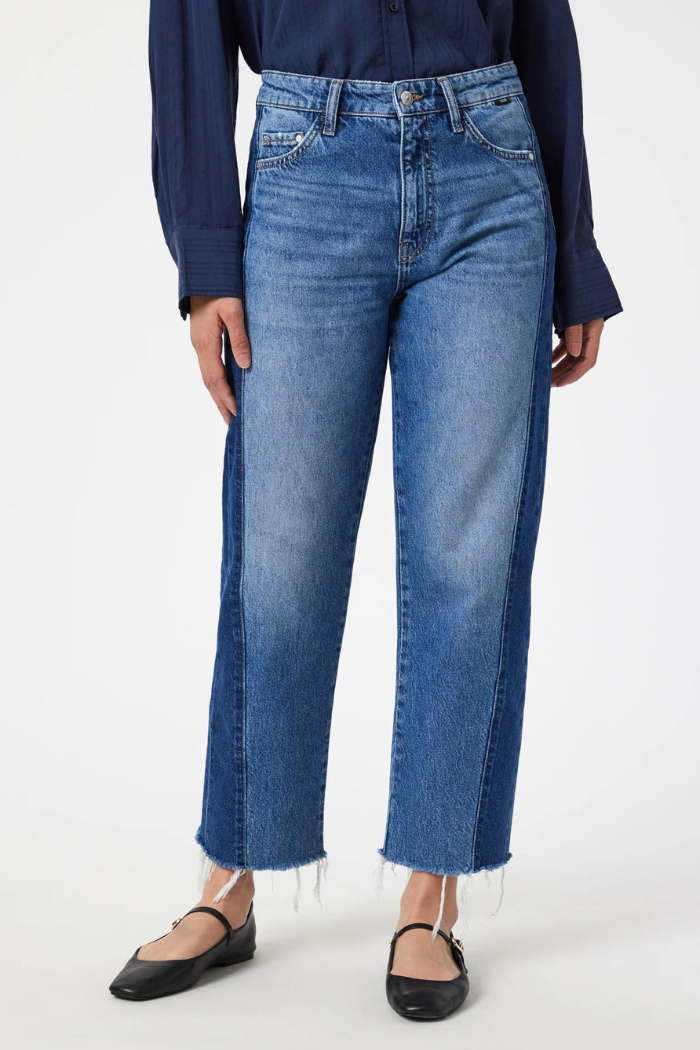 Mavi Savannah Mix Blue Straight Leg Jeans