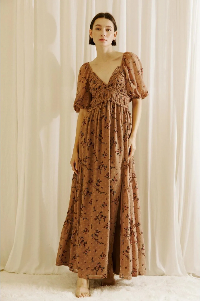WOMEN FLORAL SLIT KNEE LENGTH DRESS at Rs 900 | Floral Dress in Noida | ID:  2850669812133
