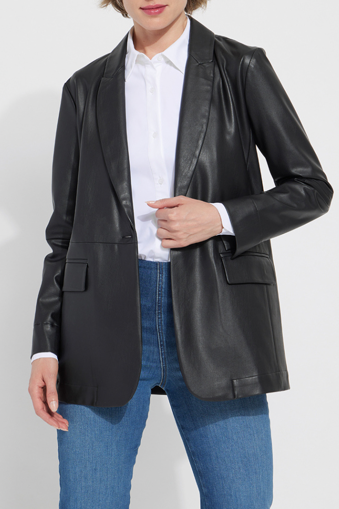 Lyssé Eira Vegan Leather Blazer