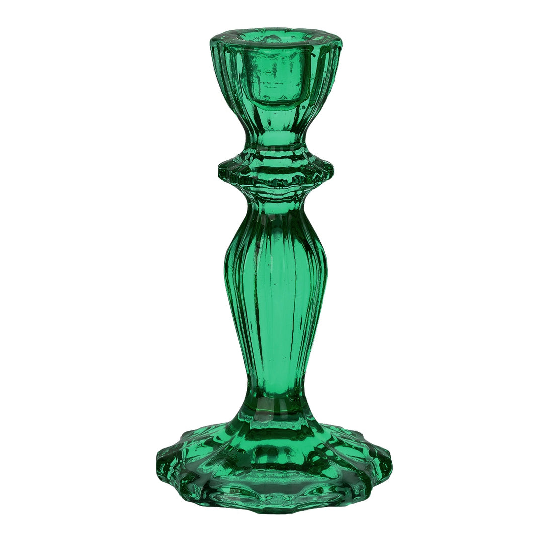 Short Glass Candlestick