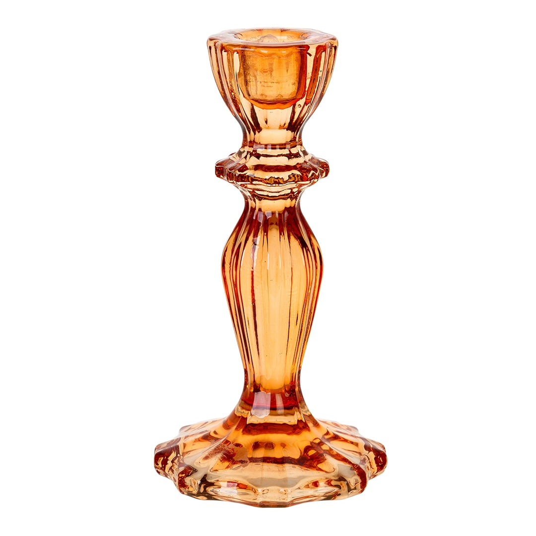 Short Glass Candlestick