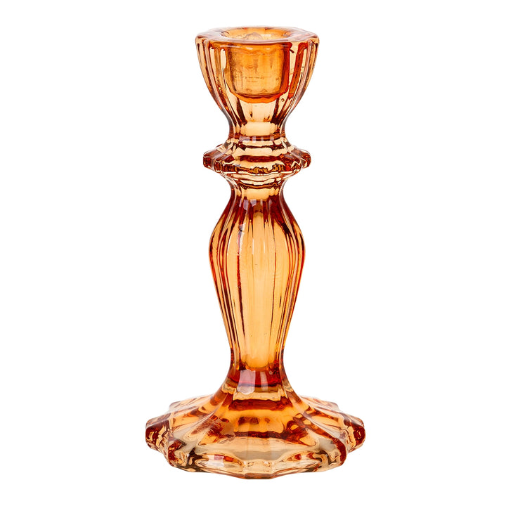 Short Glass Candlestick