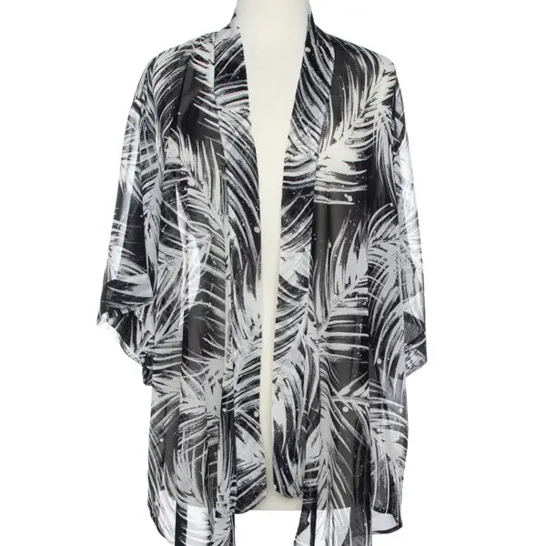 Black Palm Kimono