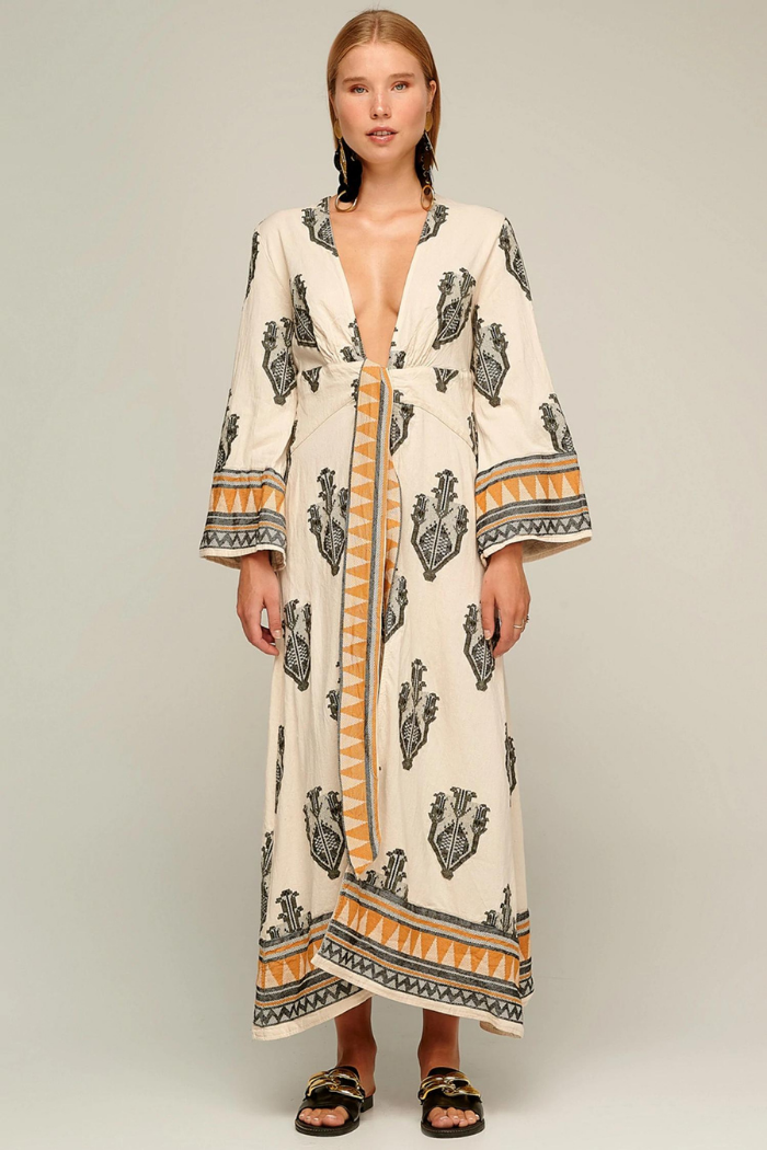 Pearl & Caviar Rapsody Kimono