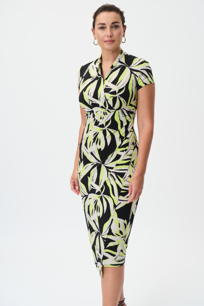 Leaf wrap clearance dress