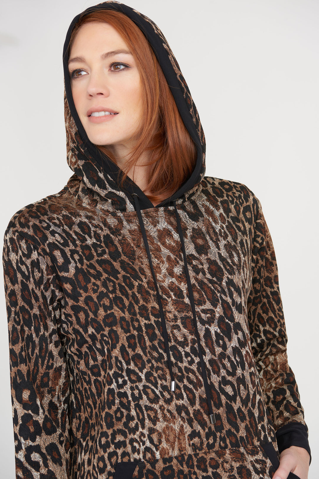 Leopard Sweatshirt Dress